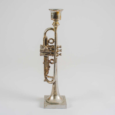 31 cm H Resin Tabletop Candlestick