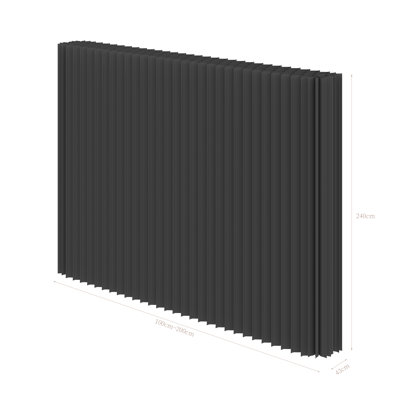 Folding Room Divider Privacy Screen, Portable Paper Partition, Stable Anti-tip For Home Office