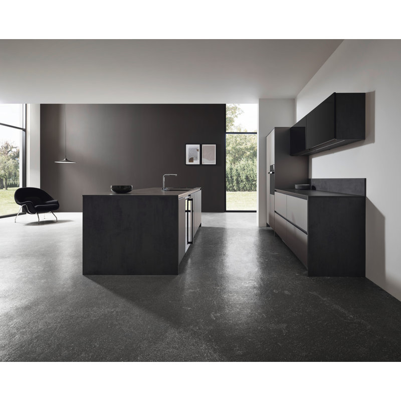 Aquno Select Kitchen Faucet with L-Shape 2-Spray Pull-Out Spout with sBox, 1.75, Brushed Black Chrome