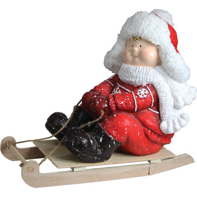 Figurine de Noël garçon de Noël sur table