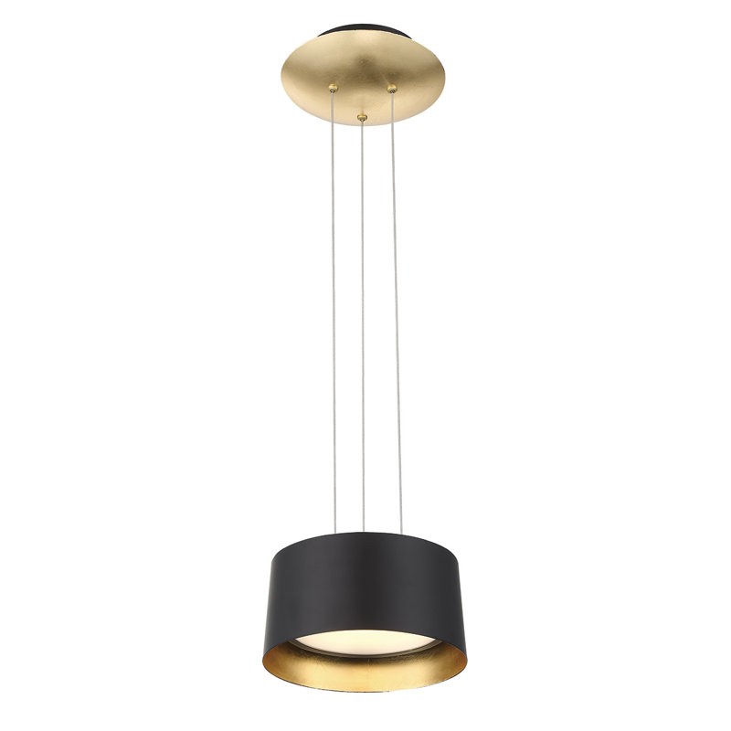 Marimba 1 - Light LED Single Pendant, Gold Leaf