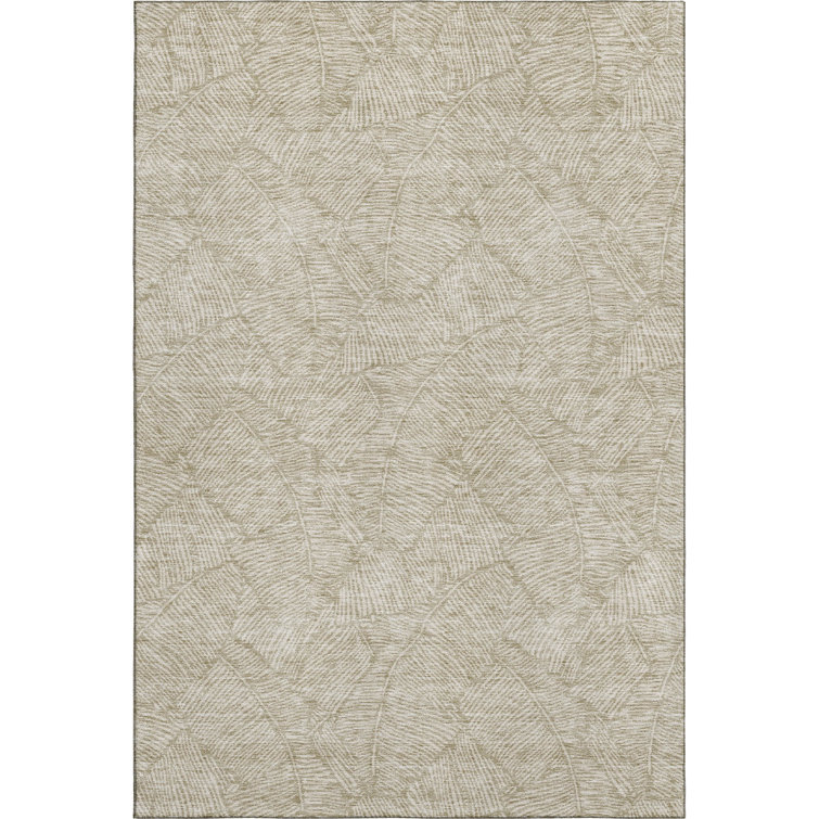 Premium Machine Washable Prisco Taupe Rug