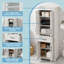 Meuble-lavabo autoportant de 70,8 po facile à assembler avec tablettes réglables