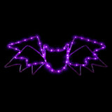 23.5" Lighted Bat With 4 Function Controller Window Silhouette Halloween Decoration