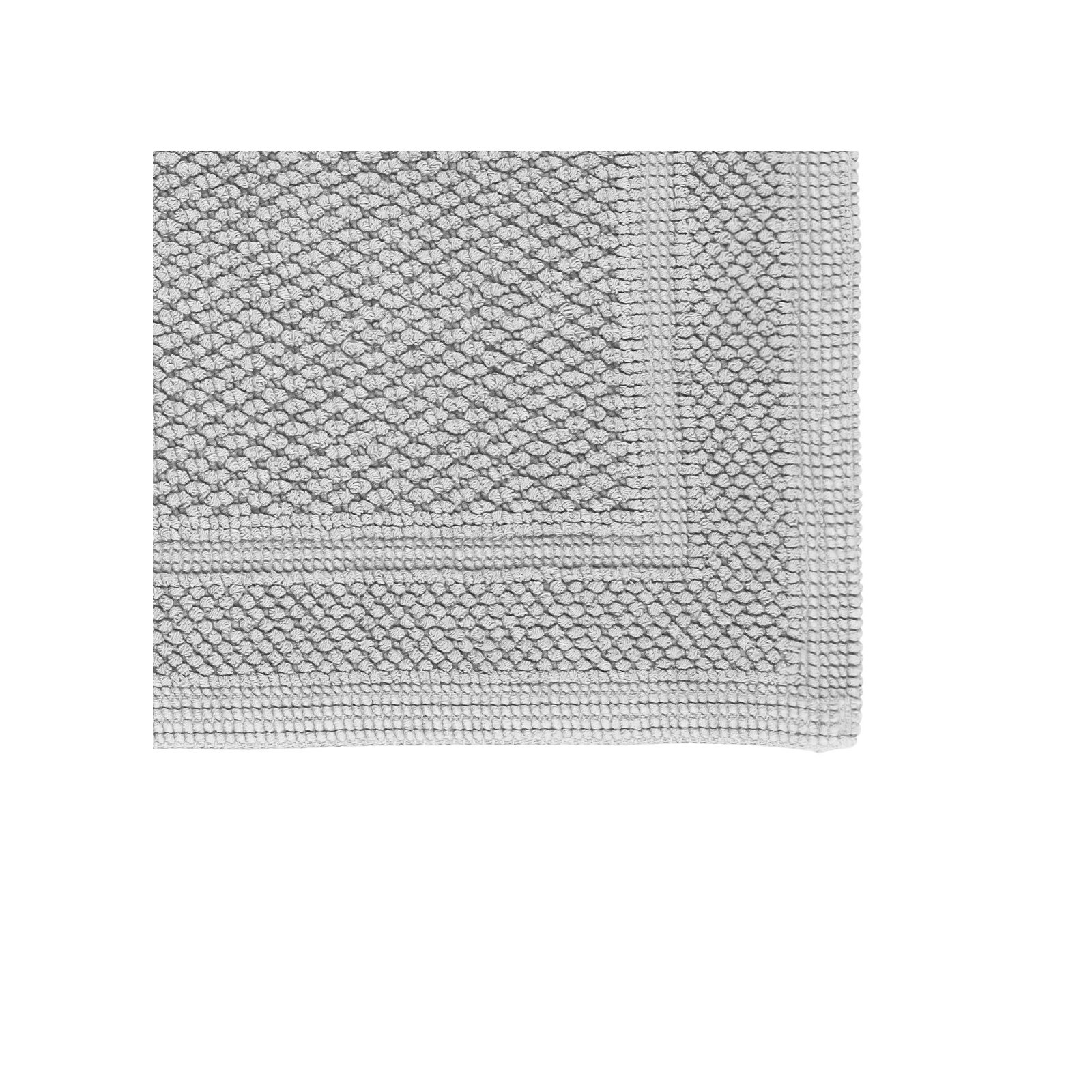 Tanglewood Cotton Non-Slip Bath Rug, Aluminum