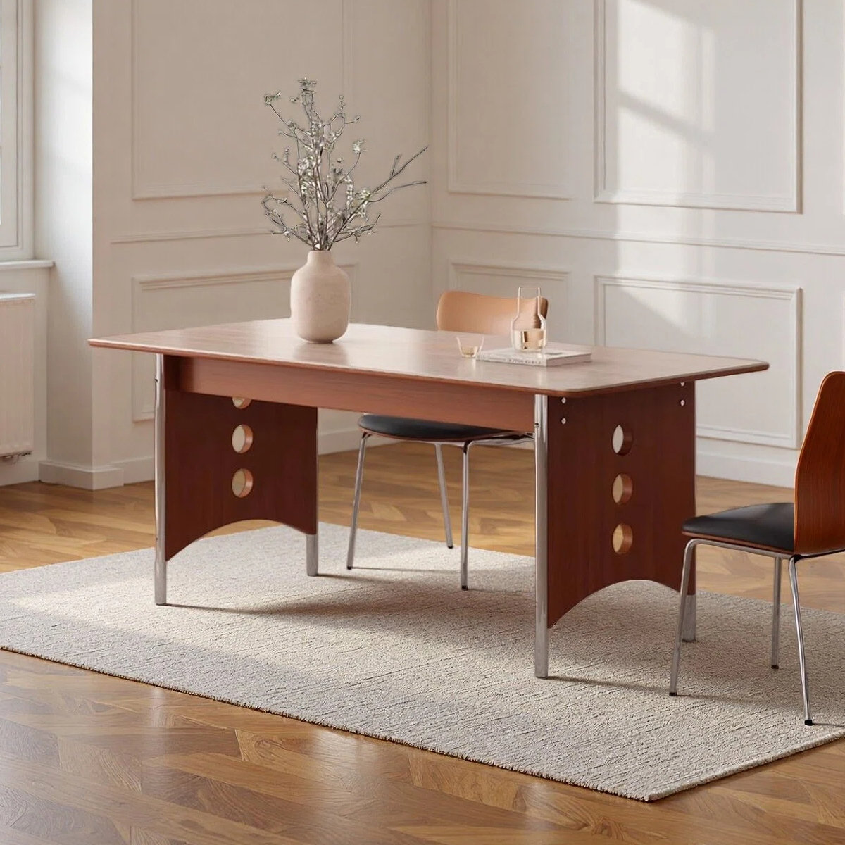 large french rectangular dining table, 1940s |... Orren Ellis French rectangular dining table | Wayfair