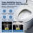 Bazyths Smart Toilet with Foam Shield, Auto Open/Close Lid, Built-in Tank, Foot Sensor Flush, Warm Dryer, Heated Seat, Self Cleaning, Comfort Height Elongated Design, 12 in. Rough In