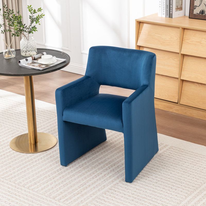 Chaise de salle à manger rembourrée Noah, Marine