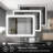 Nafiseh Rectangular LED Anti-Fog Vanity Mirror-207717676