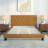 Wade Tufted Faux Leather Upholstered Wooden Low Profile Standard Bed with Headboard & Footboard-75880093