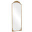 Miroir mural rétro arqué or rétro - miroir décoratif de style antique français orné, grand miroir de meuble-lavabo arqué pour entrée, cheminée, salon ou chambre à coucher, fixé au mur ou incliné-678059851-685518951