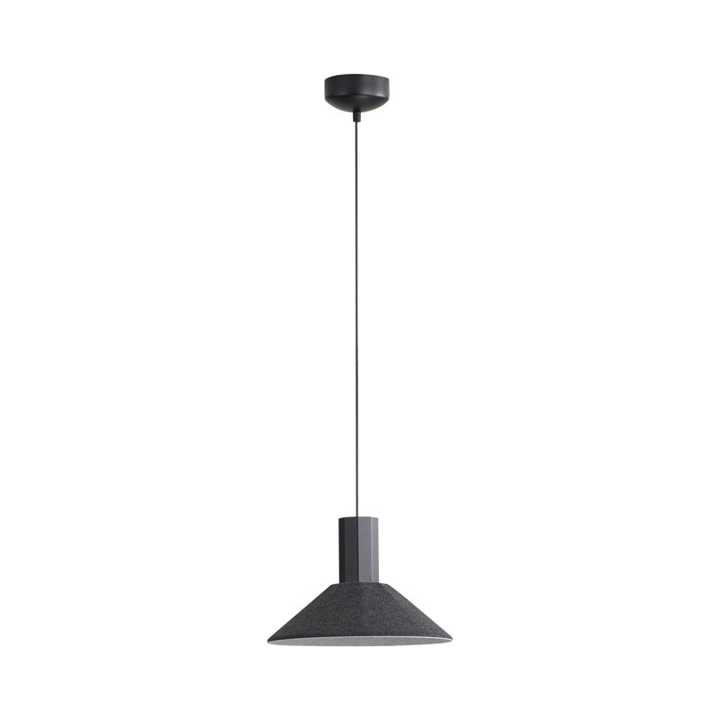 Luminaire suspendu DEL 13 po Meier, Noir, noir, noir, noir