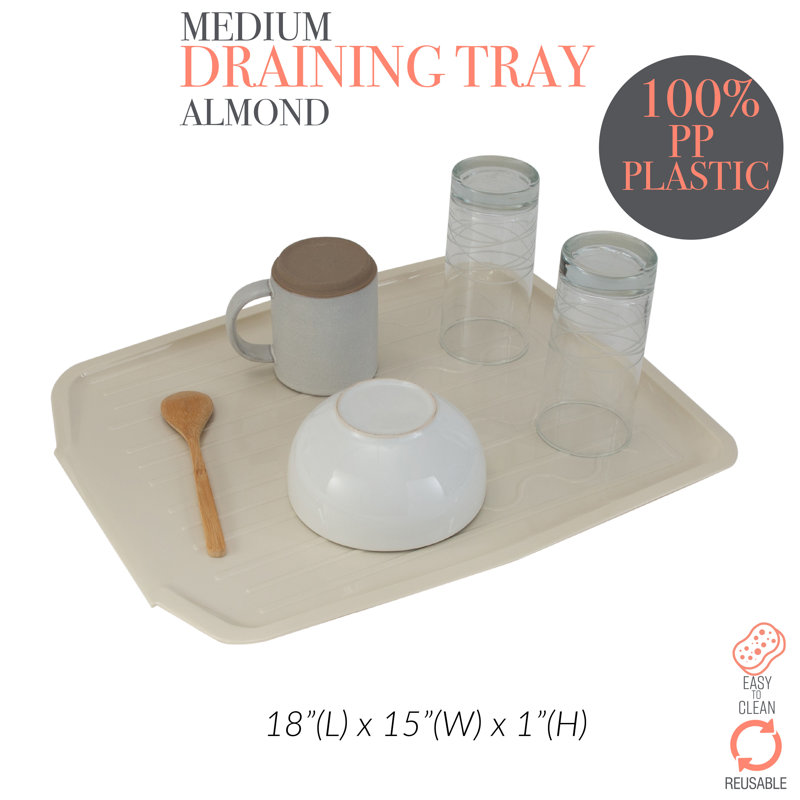 Plateau de drainage de comptoir, Amande