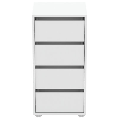 Chute 4 Drawer Bedside Table