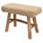 Sophie Woven Mendong and Teakwood Stool, Natural-2115968762