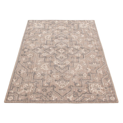 Tapis taupe Tangier 5 pi 0 po x 7 pi 11 po
