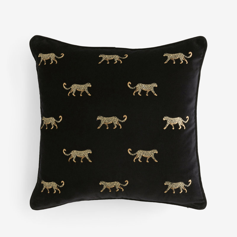 Duma Embroidered Velvet Cushion Cover, Does Not Apply