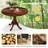 Arush Round Solid Wood Dining Table-810479231