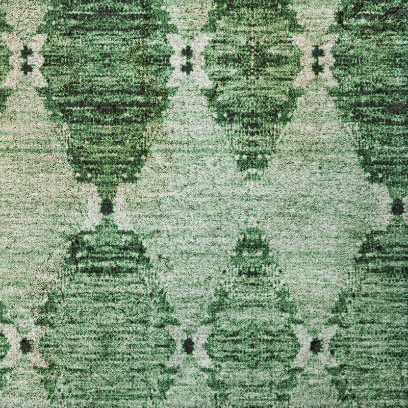 Tapis marocain de qualité supérieure à poils longs Dream Shag ADS610, 8' Round, Emerald