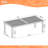 Alyisa Rectangular Eucalyptus Outdoor Dining Table , 85'' in. W 37'' in. D