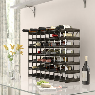 Liddle 56 Bottle Floor Wine Bottle Rack