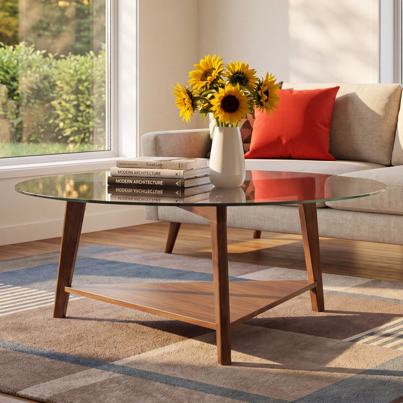Chapman Glass Top Single Coffee Table