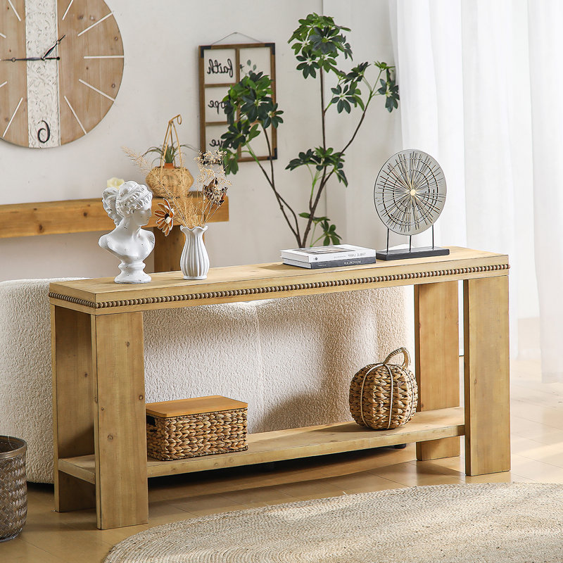 Console 63 "avec tablette de rangement Boho