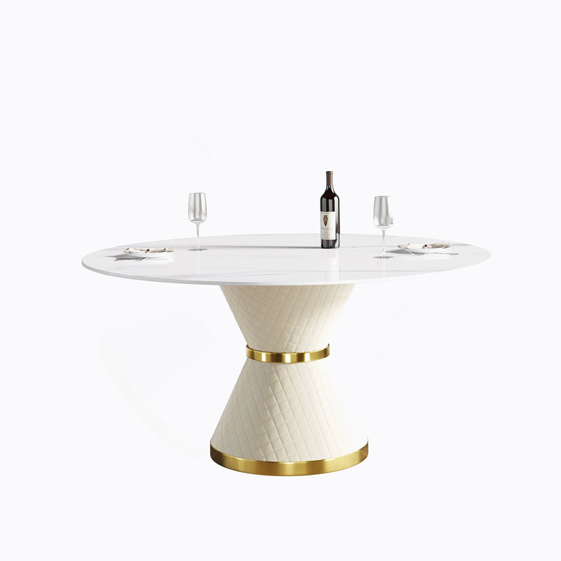 Table de salle à manger Modern, H 29,53 po x L 59,05 po x l 59,05 po