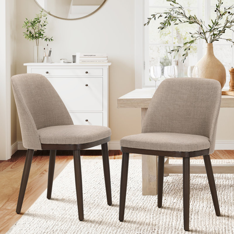 Dayren 47.2cm H Fabric Upholstered Side Chair, Camel