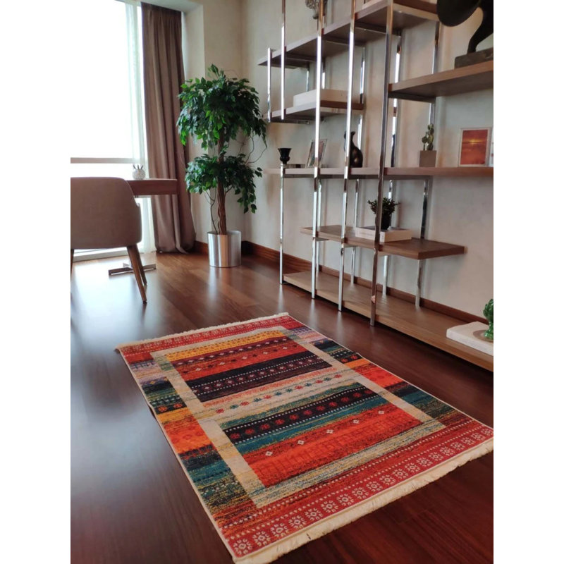 Lakeshea Performance Washable Moroccan Indoor / Outdoor Rug, Rectangle 5'11'' x 8'2''