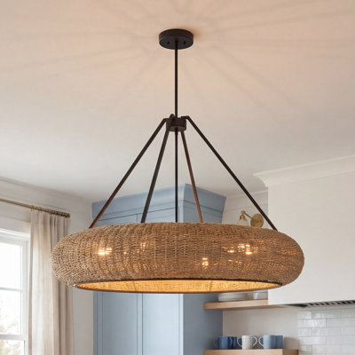 Gaia 6-Light Pendant in Matte Black by Breegan Jane