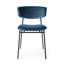 Fifties Metal Chair with Upholstered Seat and Back-34834386-34834385