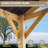 13 Ft. W X 11 Ft. D Outdoor Patio Wood Gazebo, Hardtop Gazebo with Sloping Steel Roof, Wood Frame Gazebo-122993227