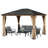 12 Ft. W x 10 Ft. D Aluminum Patio Gazebo with Curtain and Netting