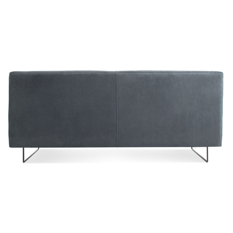 Bonnie And Clyde Sofa, Ink Genuine Leather