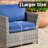 Cassville 8 - Person Patio Furniture Set, Outdoor Wicker Rattan Sectional Seating Group with Cushions, All Weather Sofa Conversation Set with Optional Fire Pit Table for Garden Backyard-93092039-93662483