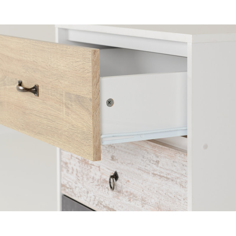 Aristomache 3 Drawer Chest Of Drawers, Cream