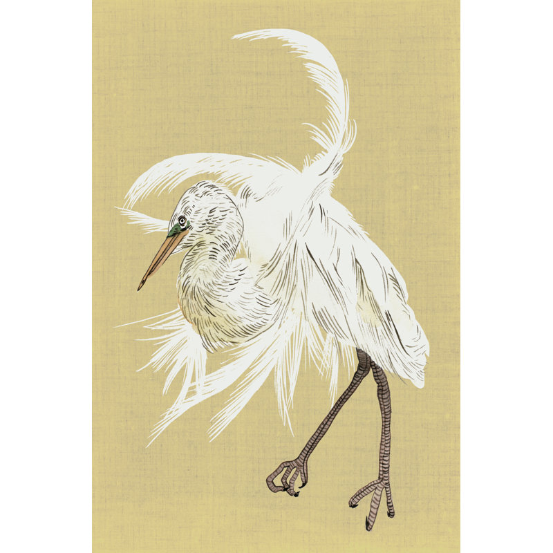 Heron Plumage VI by Melissa Wang - Wrapped Canvas Painting, 30cm H x 20cm W