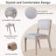 Chaises de salle à manger en bois Modern Farmhouse, chaises d'appoint avec pieds en bois massif et siège rembourré-813992821-813992822