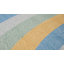 Tapis arc-en-ciel bleu / ivoire pour enfant 7 pi x 10 pi (6 pi 7 po x 9 pi 6 po) Branch Skye, tapis moderne, à poils moyens et résistant aux taches-216796633