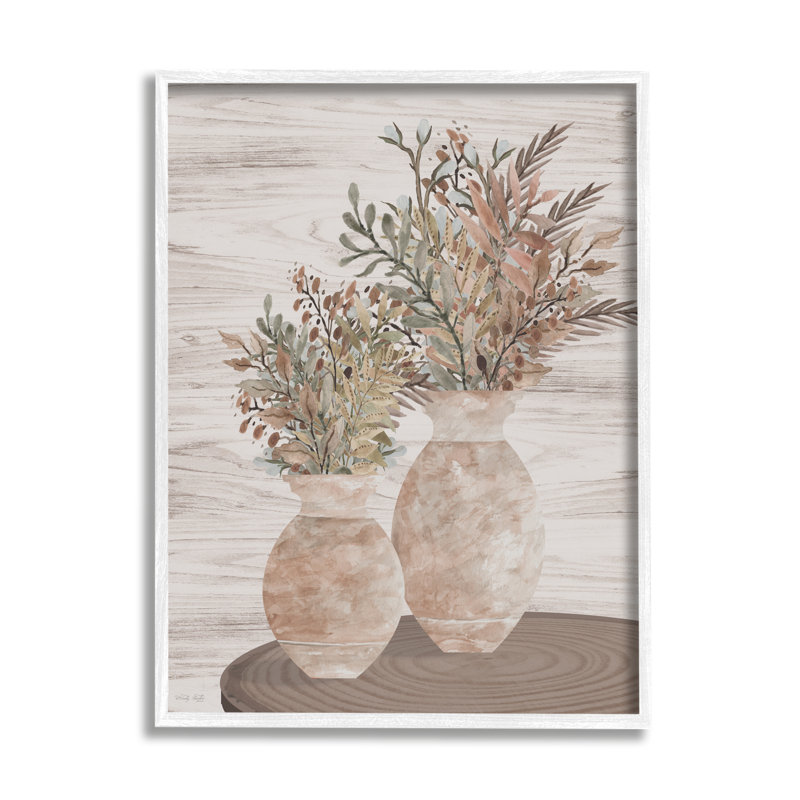 Bb-190-Modern Farmhouse Blooms, Giclée encadrée blanc bord de mer, H 14 po x l 11 po x P 1,5 po