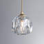 Bearse 1-Light Pineapple Crystal Globe Pendant Light