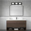 Luminaires de salle de bain DEL modernes (3 lumières, 20 pouces), luminaires muraux de salle de bain modernes en acrylique noir mat sur miroir (blanc froid 6000K)-1772166797