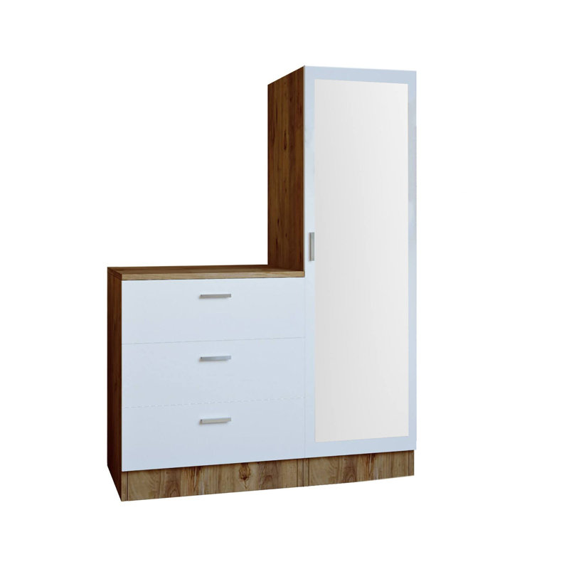 Dmarango Hall Tree 60cm Wide, Oak/White
