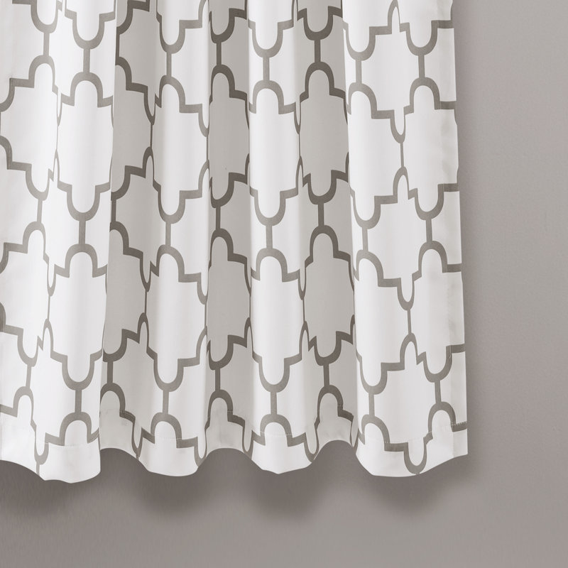  Paire de rideaux obscurcissant et géométrique, gris, l 52 po x L 84 po