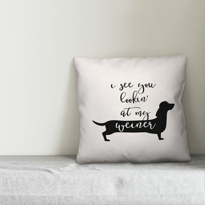  I See You Lookin' Throw Pillow