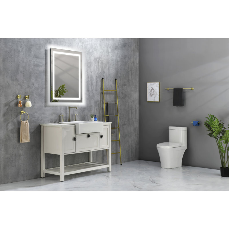 Miroir de salle de bain à DEL 40 po x 36 po: brouillard, intensité variable, 3 couleurs, mémoire pour un meuble-lavabo attrayant
