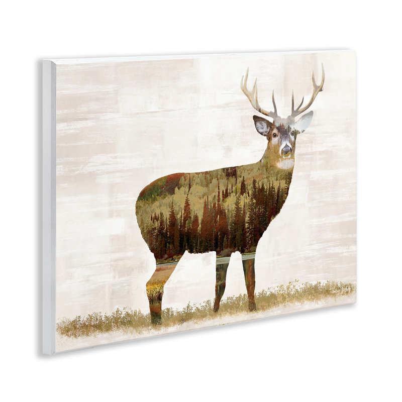 Art mural forêt de cerf par Amber Sterling