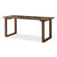 Bureau rectangulaire en bois massif brun noisette-108508014