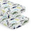 Mod Dinosaur Blue and Green Fitted Crib Sheet by Sweet Jojo Designs
